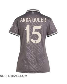 Billige Fotballdrakt Real Madrid Arda Guler #15 Replika Tredjedrakt Dame 2024-25 Kortermet
